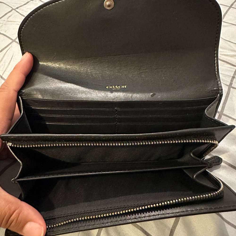 Coach Black and Brown Women's Wallet - Picture 4 of 5